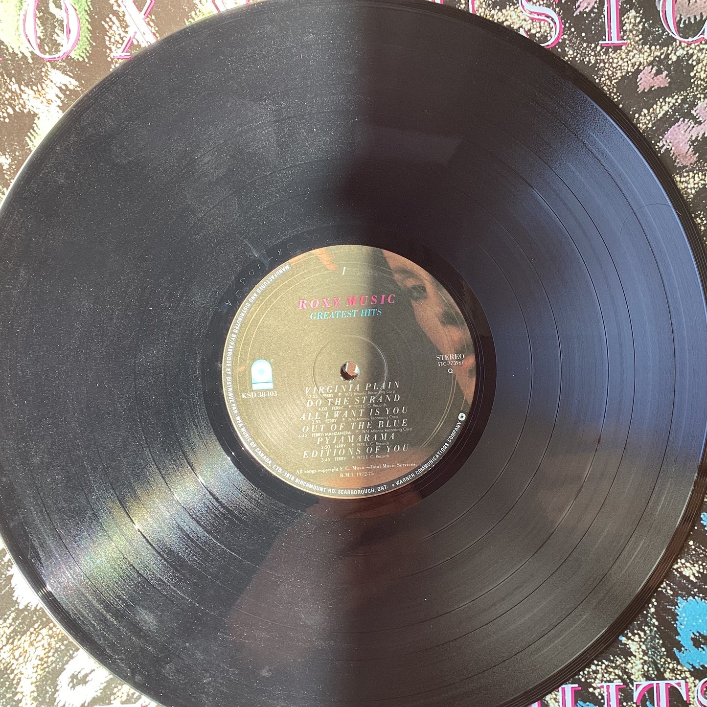 Roxy Music - Greatest Hits (Canada Pressing)