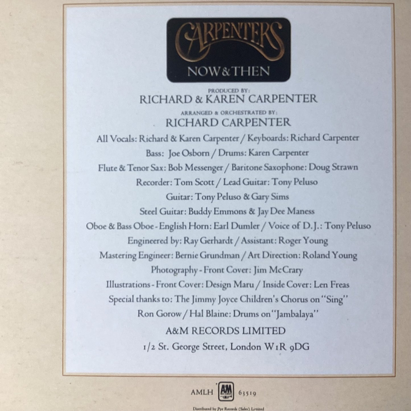 Carpenters - Now & Then
