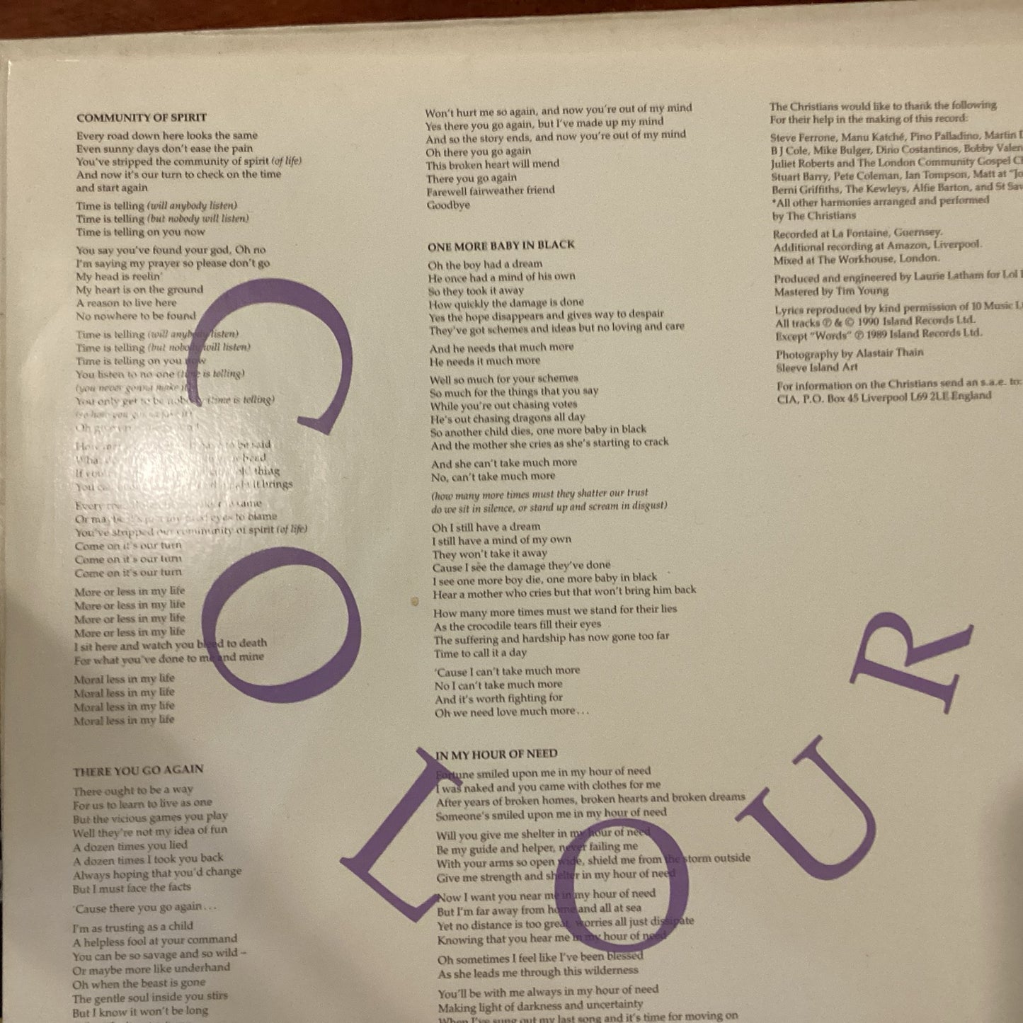 The Christians - Colour